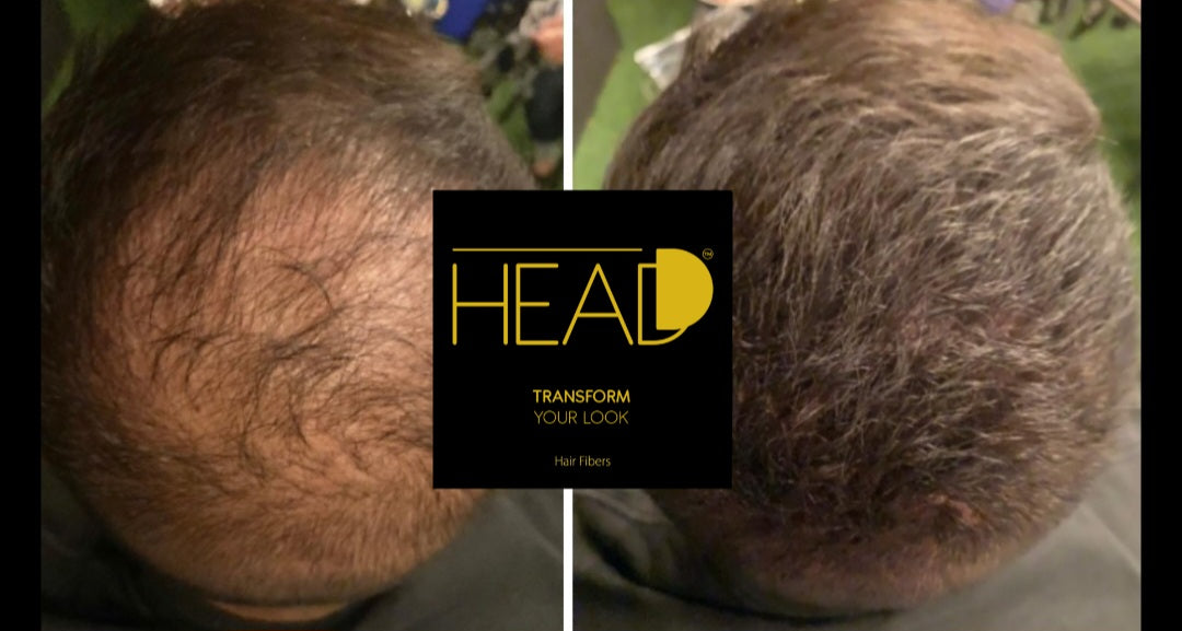 An amazing transformation with Headd product in dark brown. 